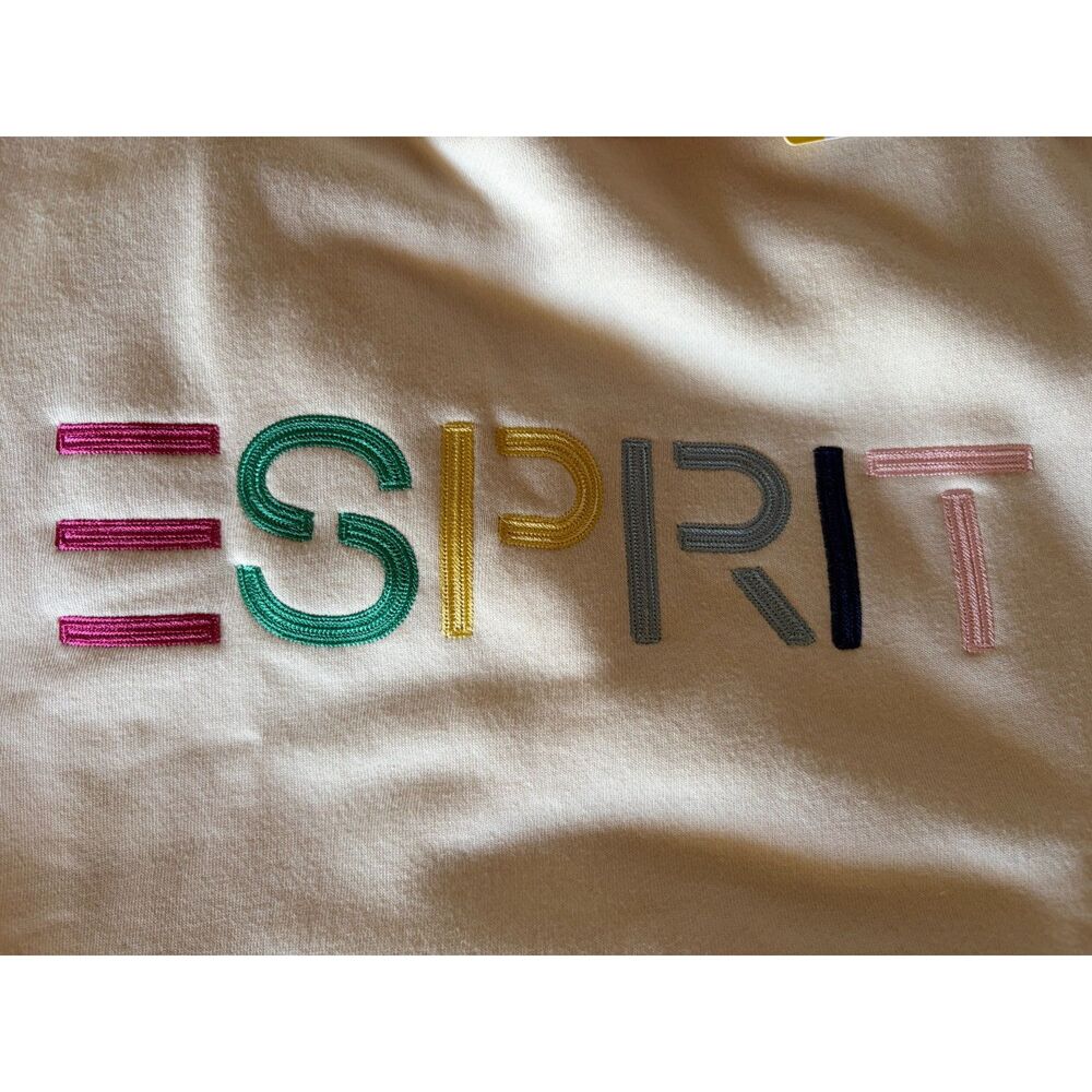 NWT Cream Color Esprit Viral Sweatshirt Size Small - Picture 4 of 4